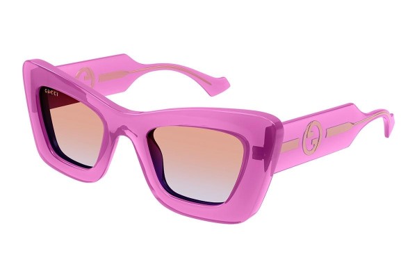 Okulary przeciwsłoneczne Gucci GG1552S 003 Kocie oczy Fioletowe