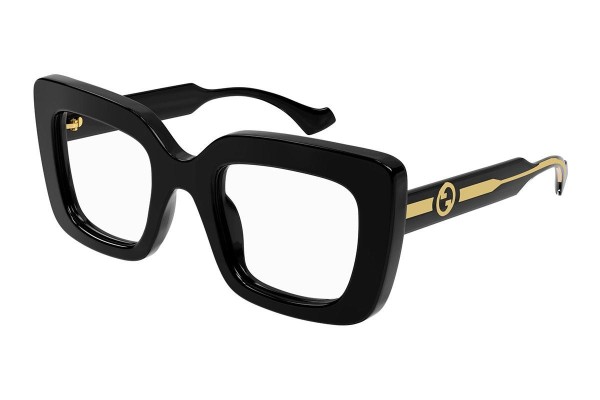 Okulary korekcyjne Gucci GG1554O 001 Prostokątne Czarne