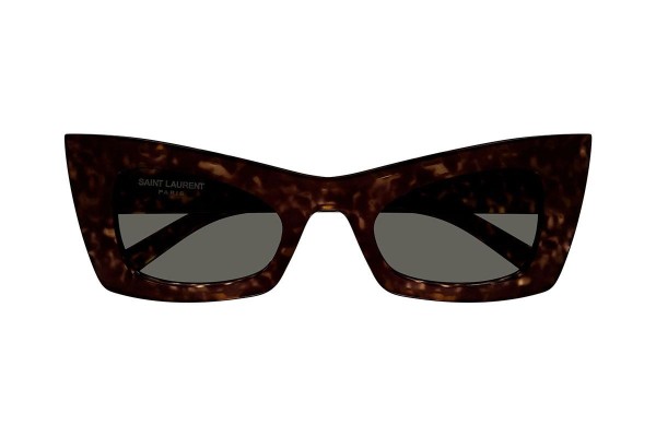 Okulary przeciwsłoneczne Saint Laurent SL702 002 Kocie oczy Havana