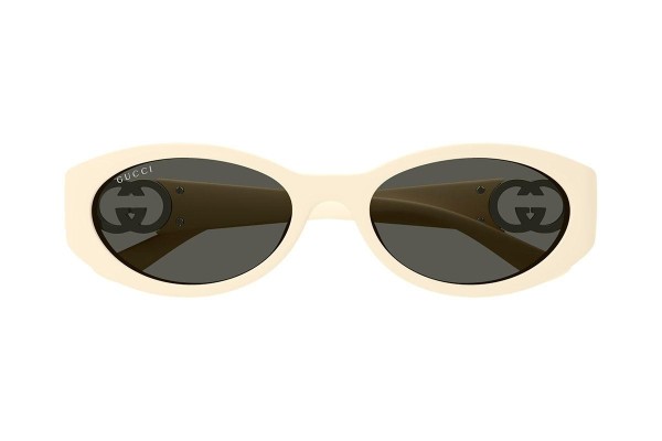 Okulary przeciwsłoneczne Gucci GG1662SA 004 Owalne Białe