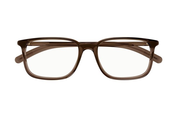 Okulary korekcyjne Mont Blanc MB0328O 004 Kwadratowe Brązowe