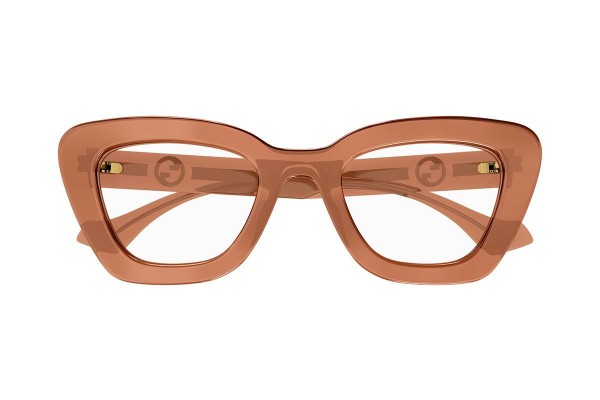 Okulary korekcyjne Gucci GG1555O 004 Kocie oczy Brązowe