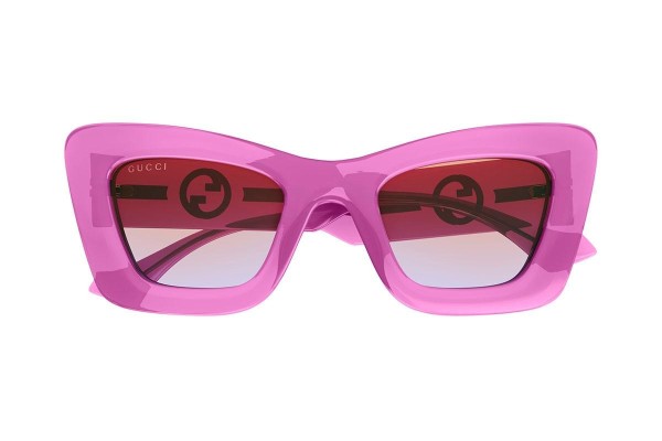 Okulary przeciwsłoneczne Gucci GG1552S 003 Kocie oczy Fioletowe
