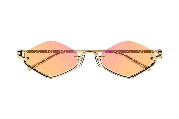 Okulary przeciwsłoneczne Gucci GG1604S 004 Nieregularny Złote