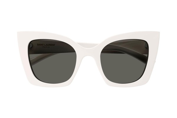 Okulary przeciwsłoneczne Saint Laurent SL552 009 Kocie oczy Białe