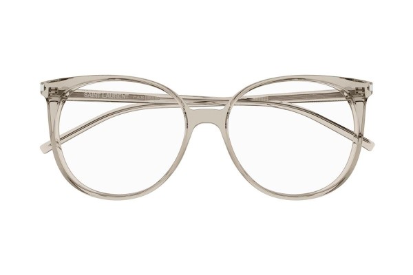 Okulary korekcyjne Saint Laurent SL39 010 Okrągłe Beżowe