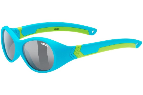 Okulary przeciwsłoneczne uvex sportstyle 510 Blue / Green Mat S3 Owalne Niebieskie