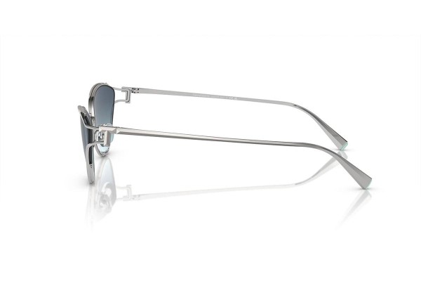 Okulary przeciwsłoneczne Tiffany & Co. TF3095 60019S Kocie oczy Srebrne