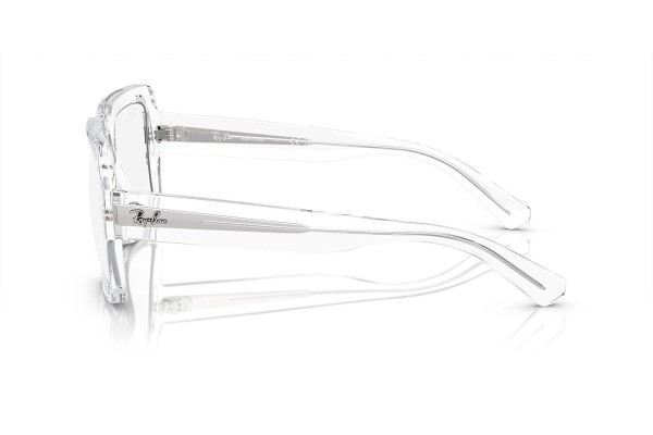 Okulary przeciwsłoneczne Ray-Ban RB4408 6726MF Kwadratowe Przezroczyste