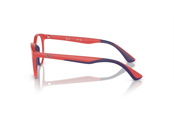Okulary korekcyjne Ray-Ban Junior RY1628 3953 Okrągłe Czerwone