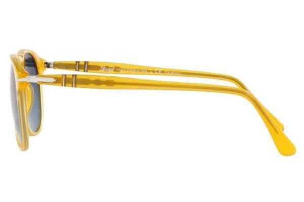 Okulary przeciwsłoneczne Persol PO9649S 204/S3 Polarized Pilotki (Aviator) Żółte