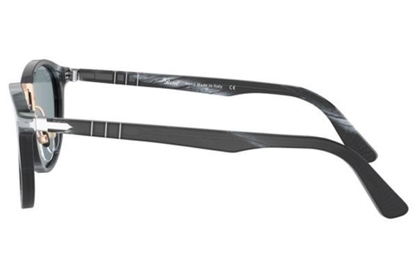 Okulary przeciwsłoneczne Persol PO3108S 111456 Okrągłe Czarne