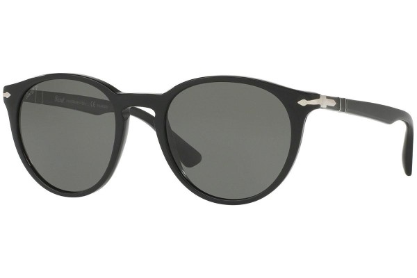 Okulary przeciwsłoneczne Persol Galleria '900 Collection PO3152S 901458 Polarized Okrągłe Czarne