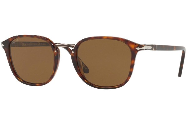 Okulary przeciwsłoneczne Persol Combo Evolution Collection PO3186S 24/57 Polarized Kwadratowe Havana