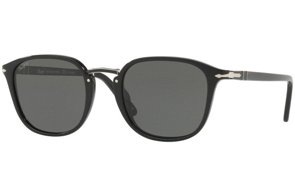 Okulary przeciwsłoneczne Persol Combo Evolution Collection PO3186S 95/58 Polarized Kwadratowe Czarne