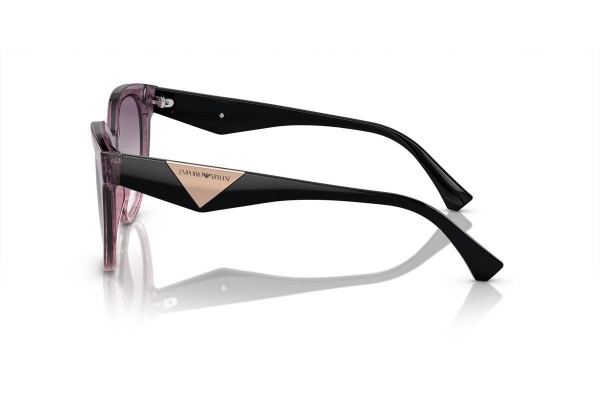 Okulary przeciwsłoneczne Emporio Armani EA4140 59668H Kwadratowe Fioletowe