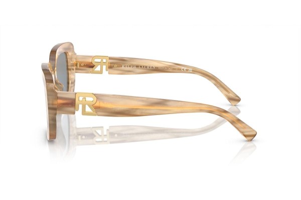 Okulary przeciwsłoneczne Ralph Lauren The Nikki RL8217U 610687 Prostokątne Brązowe