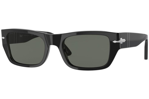 Okulary przeciwsłoneczne Persol PO3268S 95/58 Polarized Prostokątne Czarne