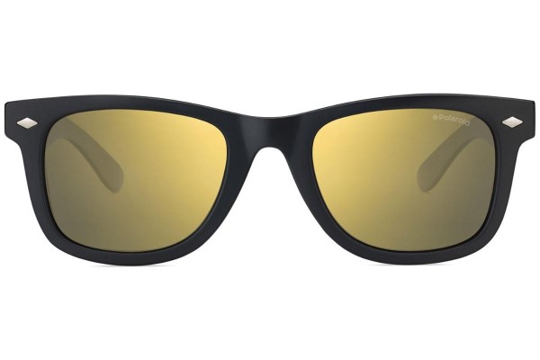 Okulary przeciwsłoneczne Polaroid Junior PLD8006/S DL5/LM Polarized Kwadratowe Czarne
