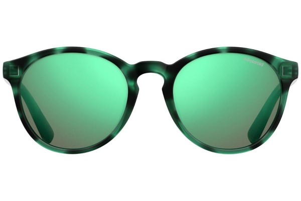Okulary przeciwsłoneczne Polaroid Junior PLD8024/S PHW/5Z Polarized Okrągłe Zielone