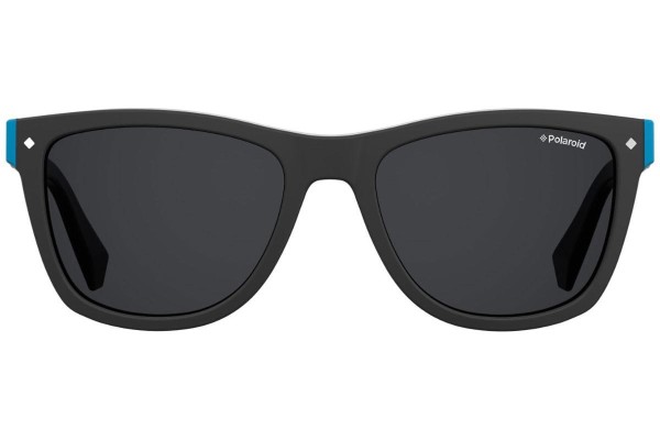 Okulary przeciwsłoneczne Polaroid Junior PLD8025/S 003/M9 Polarized Prostokątne Czarne