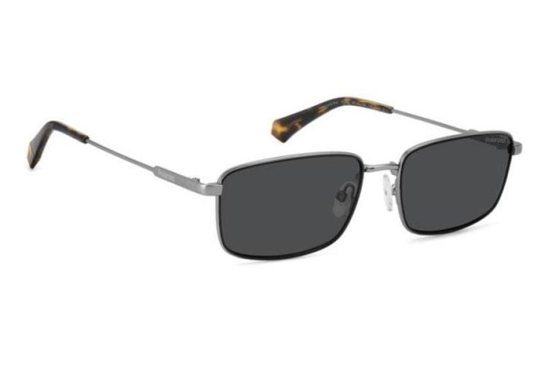 Слънчеви очила Polaroid PLD6227/S/X SVK/M9 Polarized Правоъгълни Сребърна