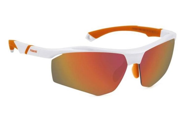 Okulary przeciwsłoneczne Polaroid PLD7055/S VK6/BG Polarized Prostokątne Białe