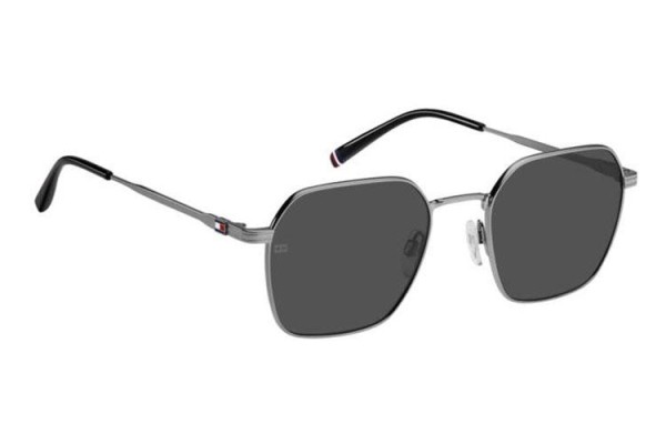 Ochelari de soare Tommy Hilfiger TH2133/S 6LB/IR Dreptunghiulari Argintii