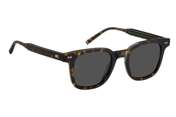 Ochelari de soare Tommy Hilfiger TH2126/S 086/IR Dreptunghiulari Havana