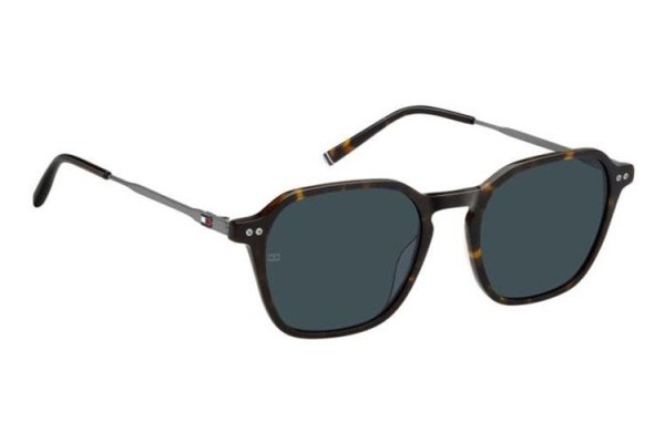 Ochelari de soare Tommy Hilfiger TH2132/S 086/KU Dreptunghiulari Havana