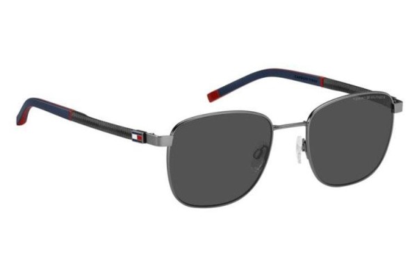 Слънчеви очила Tommy Hilfiger TH2138/S 5UV/IR Правоъгълни Сива