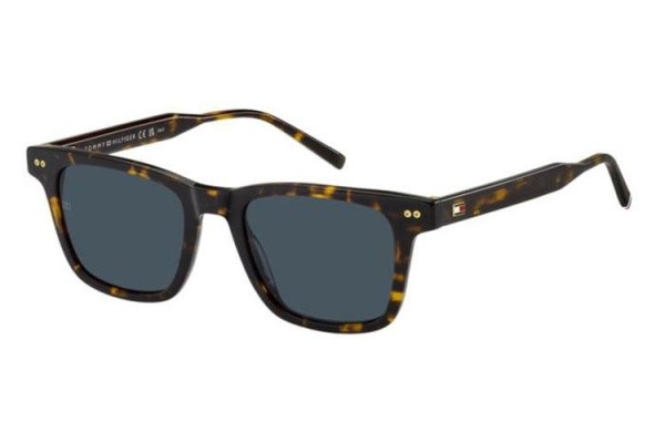 Ochelari de soare Tommy Hilfiger TH2127/S 086/KU Dreptunghiulari Havana