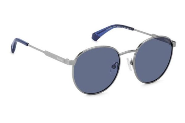 Слънчеви очила Polaroid Junior PLD8039/S V84/C3 Polarized Заоблени Сива