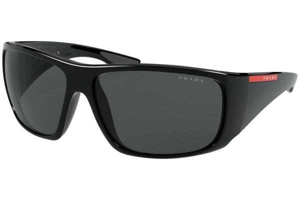 Okulary przeciwsłoneczne Prada Linea Rossa PS04VS 1AB5S0 Prostokątne Czarne