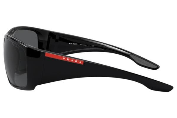 Okulary przeciwsłoneczne Prada Linea Rossa PS04VS 1AB5S0 Prostokątne Czarne