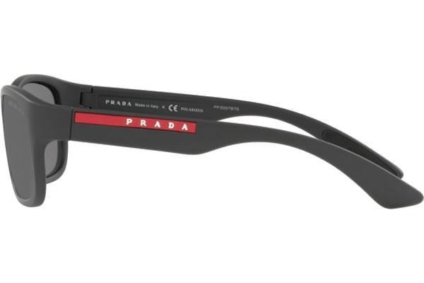 Solbriller Prada Linea Rossa PS05VS UFK07H Polarized Rektangulær Grå