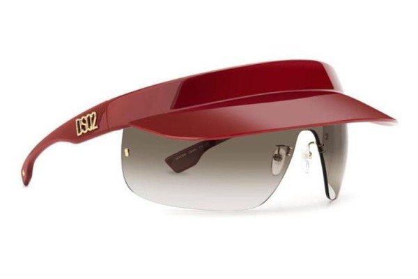 Ochelari de soare Dsquared2 D20139/S C9A/HA Lentilă unică | Shield Roșii