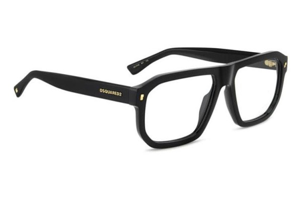 Ochelari Dsquared2 D20146 807 Dreptunghiulari Negri