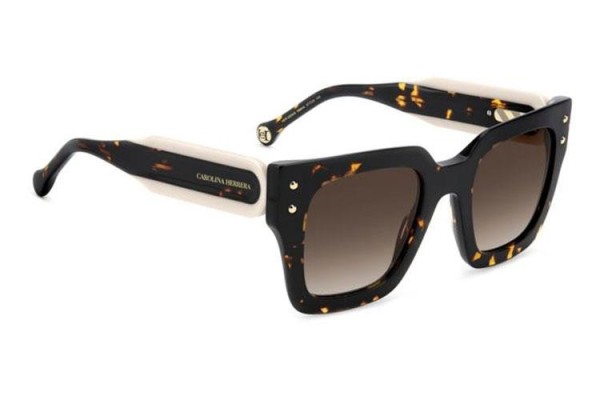 Ochelari de soare Carolina Herrera HER0255/S 086/HA Pătrați Havana