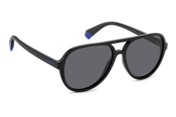 Слънчеви очила Polaroid Junior PLD8046/S/T 807/M9 Polarized Пилотни Черна