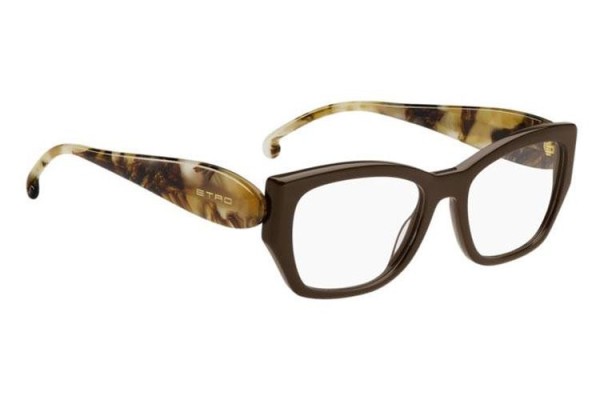 Okulary korekcyjne Etro ETRO0058 09Q Prostokątne Brązowe