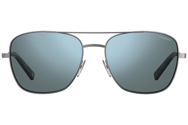 Okulary przeciwsłoneczne Polaroid PLD2068/S/X 6LB/5X Polarized Pilotki (Aviator) Srebrne