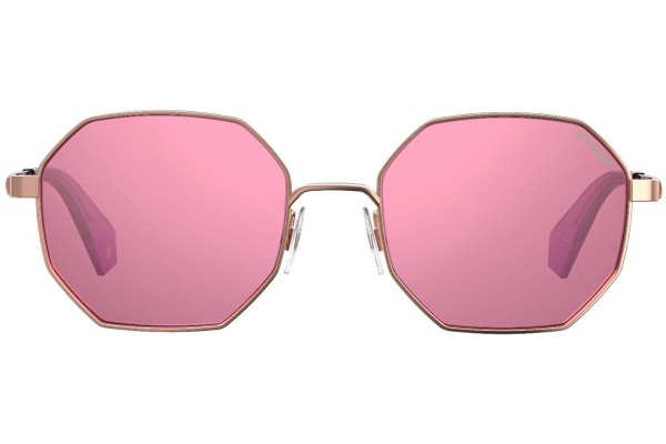 Okulary przeciwsłoneczne Polaroid #fedezselection Collection PLD6067/S YEP/A2 Polarized Okrągłe Złote