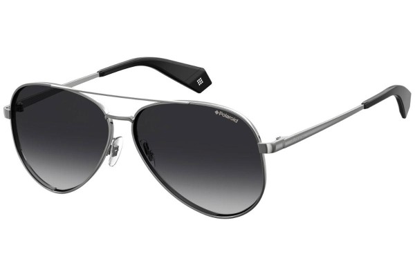 Okulary przeciwsłoneczne Polaroid PLD6069/S/X 6LB/WJ Polarized Pilotki (Aviator) Srebrne