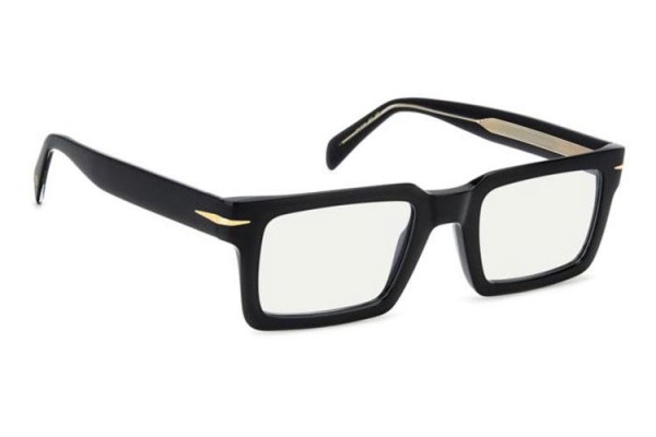 Okulary korekcyjne David Beckham DB7126 807 Prostokątne Czarne