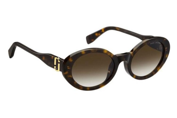 Okulary przeciwsłoneczne Marc Jacobs MARC792/F/S 086/HA Owalne Havana