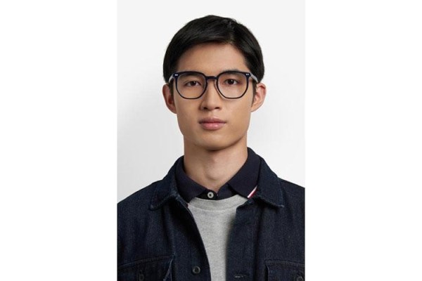 Okulary korekcyjne Tommy Hilfiger TH2167/F PJP Prostokątne Niebieskie