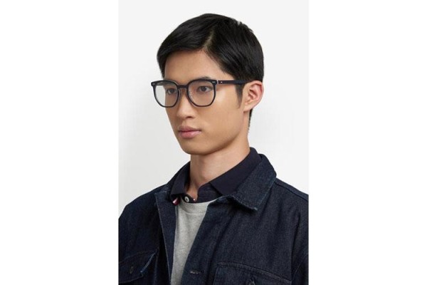 Okulary korekcyjne Tommy Hilfiger TH2167/F PJP Prostokątne Niebieskie
