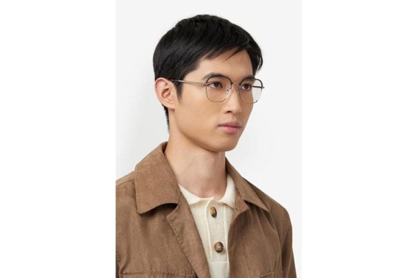 Glasses BOSS BOSS1742/F TI7 Prostokątne Srebrne