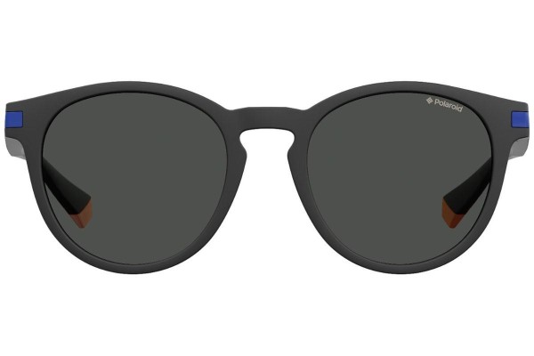 Okulary przeciwsłoneczne Polaroid Active Collection PLD2087/S 0VK/M9 Polarized Okrągłe Czarne
